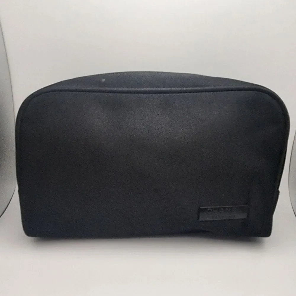 Chanel Parfums Black Cosmetic Bag